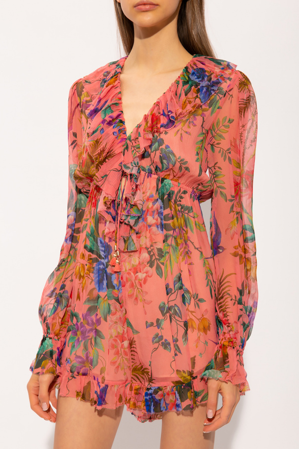 Zimmermann hotsell floral jumpsuit